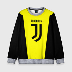 Свитшот детский Juventus sport geometry yellow, цвет: 3D-меланж