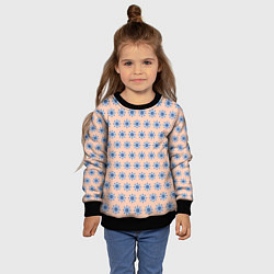Свитшот детский Бежевый паттерн шестеренки, цвет: 3D-черный — фото 2