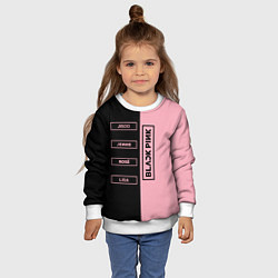 Свитшот детский Blackpink южнокорейская группа, цвет: 3D-белый — фото 2
