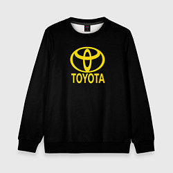 Свитшот детский Toyota yellow, цвет: 3D-черный