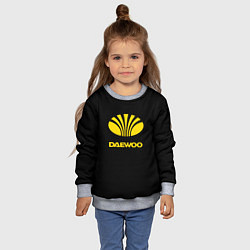 Свитшот детский Daewoo logo yellow, цвет: 3D-меланж — фото 2