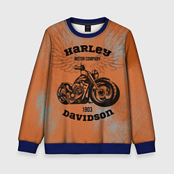 Свитшот детский Harley Davidson - Moto, цвет: 3D-синий