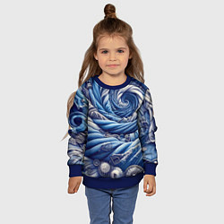 Свитшот детский Denim funnel - fashion trend, цвет: 3D-синий — фото 2