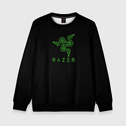 Свитшот детский Razer logo brend, цвет: 3D-черный