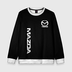 Детский свитшот Mazda white logo