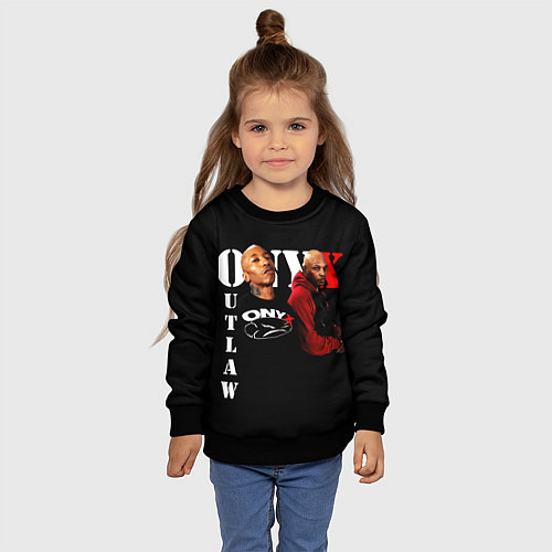 Детский свитшот Onyx outlaw / 3D-Черный – фото 4