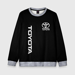 Детский свитшот Toyota logo white steel