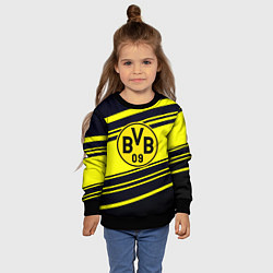 Свитшот детский Borussia sport geometry, цвет: 3D-черный — фото 2
