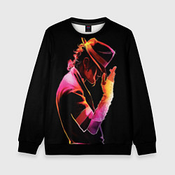 Свитшот детский Michael Jackson in the hat, цвет: 3D-черный