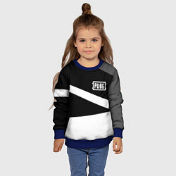 Свитшот детский PUBG online geometry, цвет: 3D-синий — фото 2