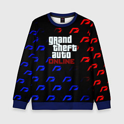 Свитшот детский NFS x GTA pattern, цвет: 3D-синий