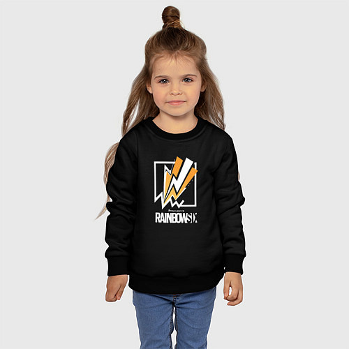 Детский свитшот Rainbow six action game ubisoft / 3D-Черный – фото 4