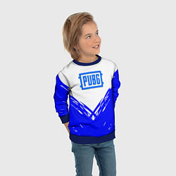 Свитшот детский PUBG синие краски, цвет: 3D-синий — фото 2