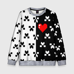 Детский свитшот Minecraft pattern love