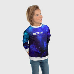 Свитшот детский Detroit become human space, цвет: 3D-белый — фото 2