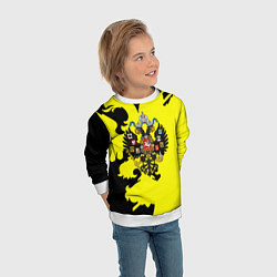 Свитшот детский Имперская Россия герб, цвет: 3D-белый — фото 2