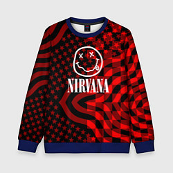 Свитшот детский Nirvana star pattern, цвет: 3D-синий