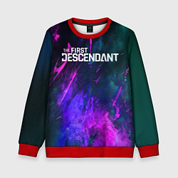 Свитшот детский Texture - The First Descendant, цвет: 3D-красный