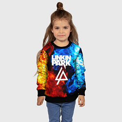 Свитшот детский Linkin park битва огней, цвет: 3D-черный — фото 2