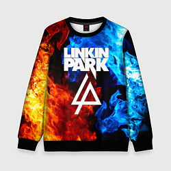 Свитшот детский Linkin park битва огней, цвет: 3D-черный