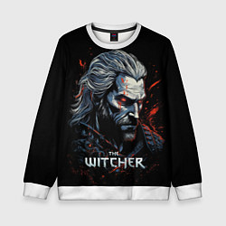 Свитшот детский The Witcher blood, цвет: 3D-белый