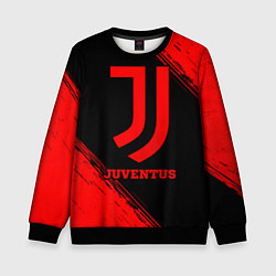 Свитшот детский Juventus - red gradient, цвет: 3D-черный