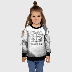 Свитшот детский Bayer 04 - white gradient, цвет: 3D-черный — фото 2
