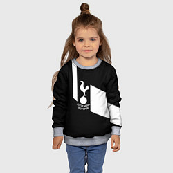 Свитшот детский Тоттенхэм геометрия, цвет: 3D-меланж — фото 2