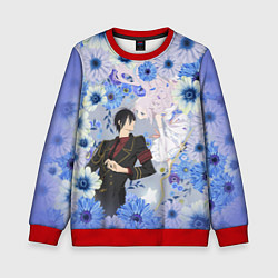 Свитшот детский Волшебница и злой офицер - Миллер и Мимори, цвет: 3D-красный