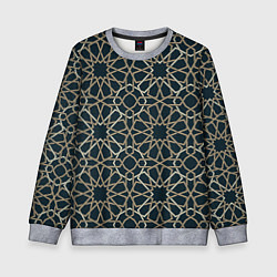 Свитшот детский Геометрический паттерн арабеска, цвет: 3D-меланж