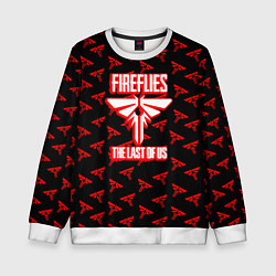 Свитшот детский The Last of Us pattern game, цвет: 3D-белый