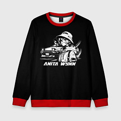 Свитшот детский Аниме девушка и trueno ae 86, цвет: 3D-красный