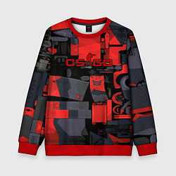Свитшот детский Counter strike skin awp, цвет: 3D-красный