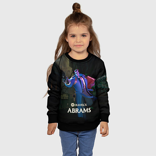 Детский свитшот Deadlock Abrams / 3D-Черный – фото 4