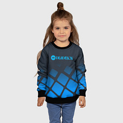 Свитшот детский Deadlock синий логотип, цвет: 3D-черный — фото 2