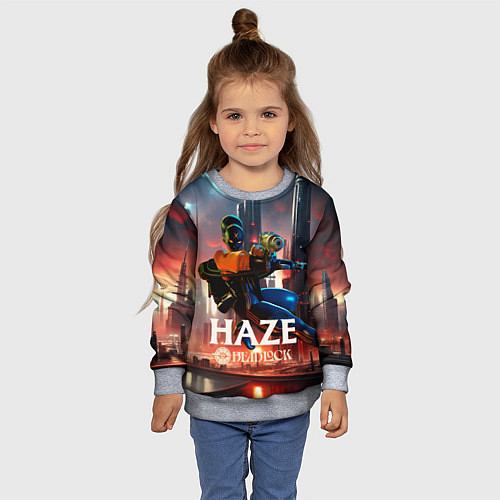 Детский свитшот Мгла Deadlock / 3D-Меланж – фото 4