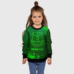 Свитшот детский Everton - green gradient, цвет: 3D-черный — фото 2