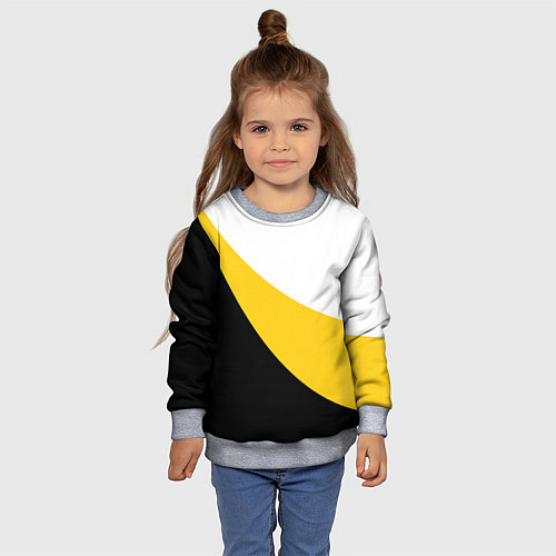 Детский свитшот Сокрушу пред ним врагов его большой крест / 3D-Меланж – фото 4