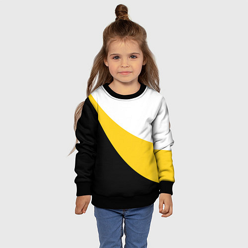 Детский свитшот Сокрушу пред ним врагов его большой КЦК / 3D-Черный – фото 4