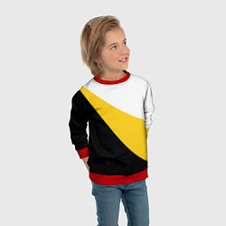 Свитшот детский Сокрушу пред ним врагов его большая хризма, цвет: 3D-красный — фото 2