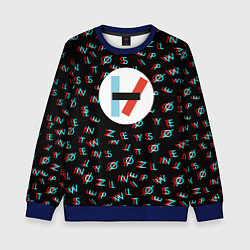 Детский свитшот Twenty one pilots glitch