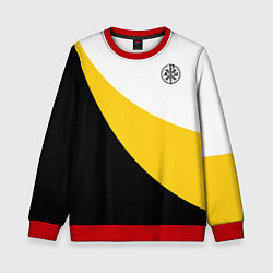 Детский свитшот Сокрушу пред ним врагов его малый черный КЦК Никол