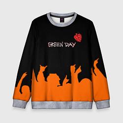 Свитшот детский Green day rock, цвет: 3D-меланж