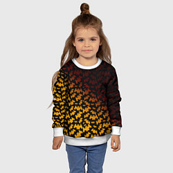 Свитшот детский Marshmello текстура, цвет: 3D-белый — фото 2