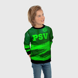 Свитшот детский PSV - green gradient посередине, цвет: 3D-черный — фото 2