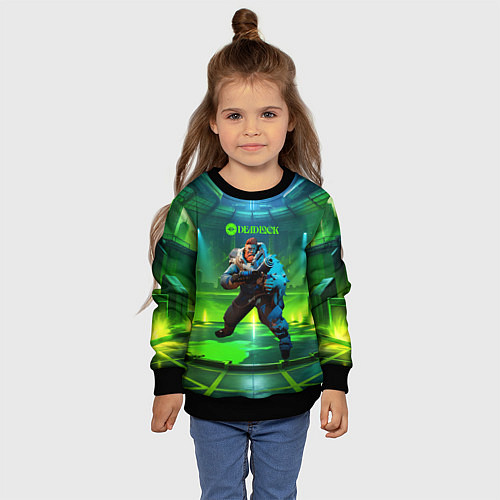 Детский свитшот Kelvin Deadlock / 3D-Черный – фото 4