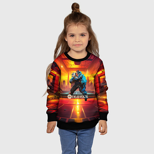 Детский свитшот Deadlock Kelvin / 3D-Черный – фото 4