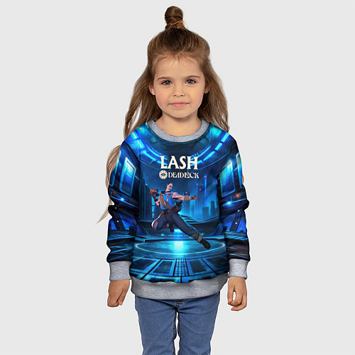 Детский свитшот Lash Deadlock / 3D-Меланж – фото 4
