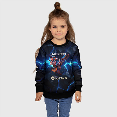 Детский свитшот Deadlock McGinnis / 3D-Черный – фото 4