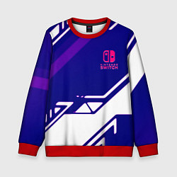 Свитшот детский Нинтендо геометрия киберспорт, цвет: 3D-красный